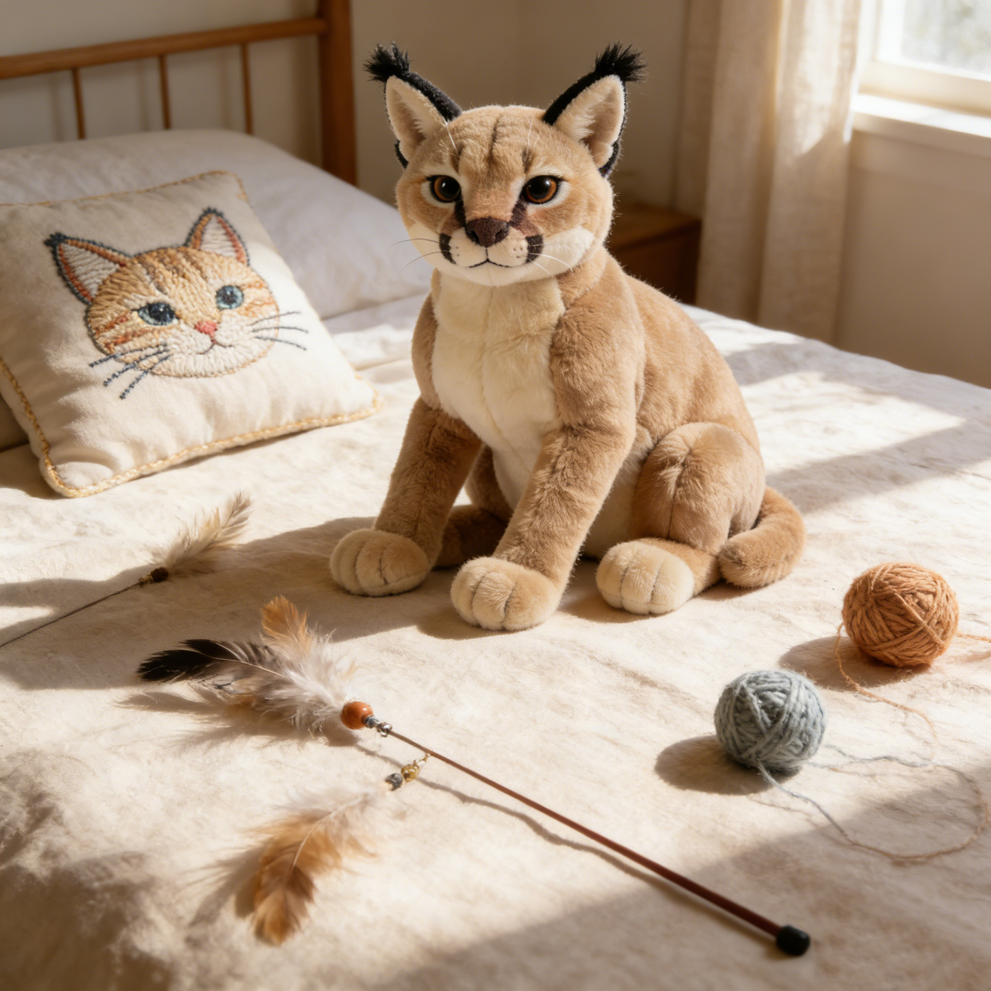 Agile Caracal Plush Toy