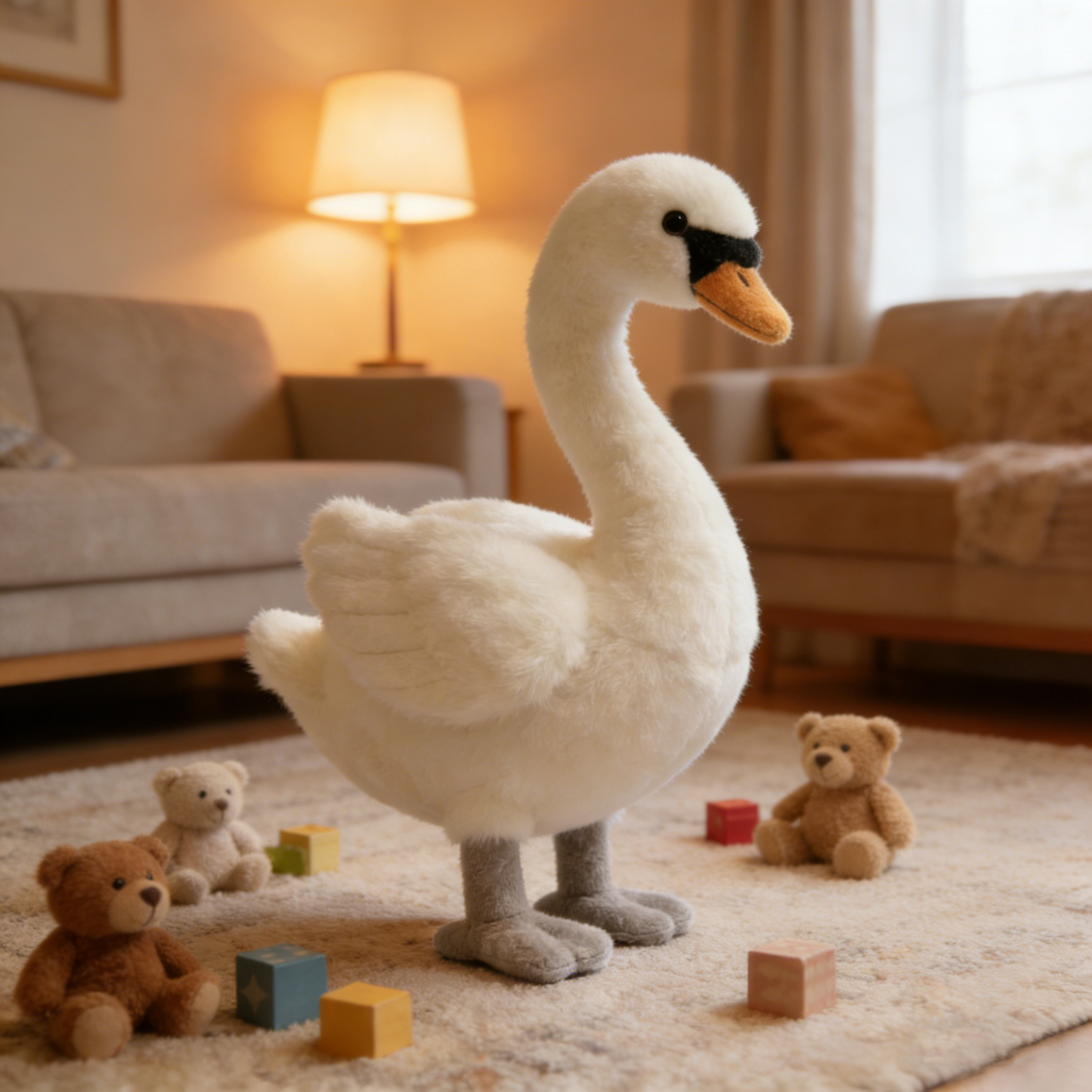 Elegant & Fairy-like White Swan Plush Doll