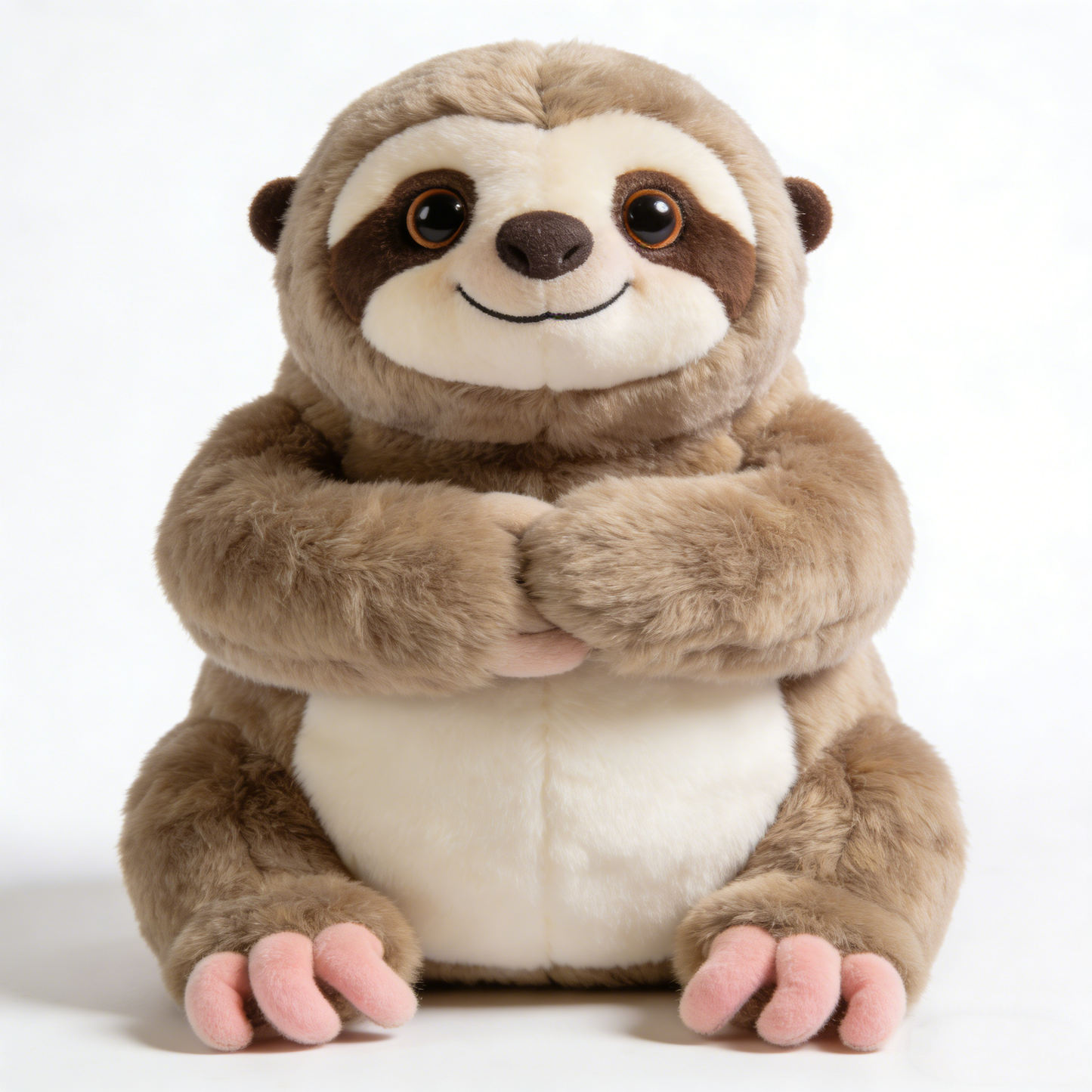 Hugging Arms Smiling Sloth Plush Toy