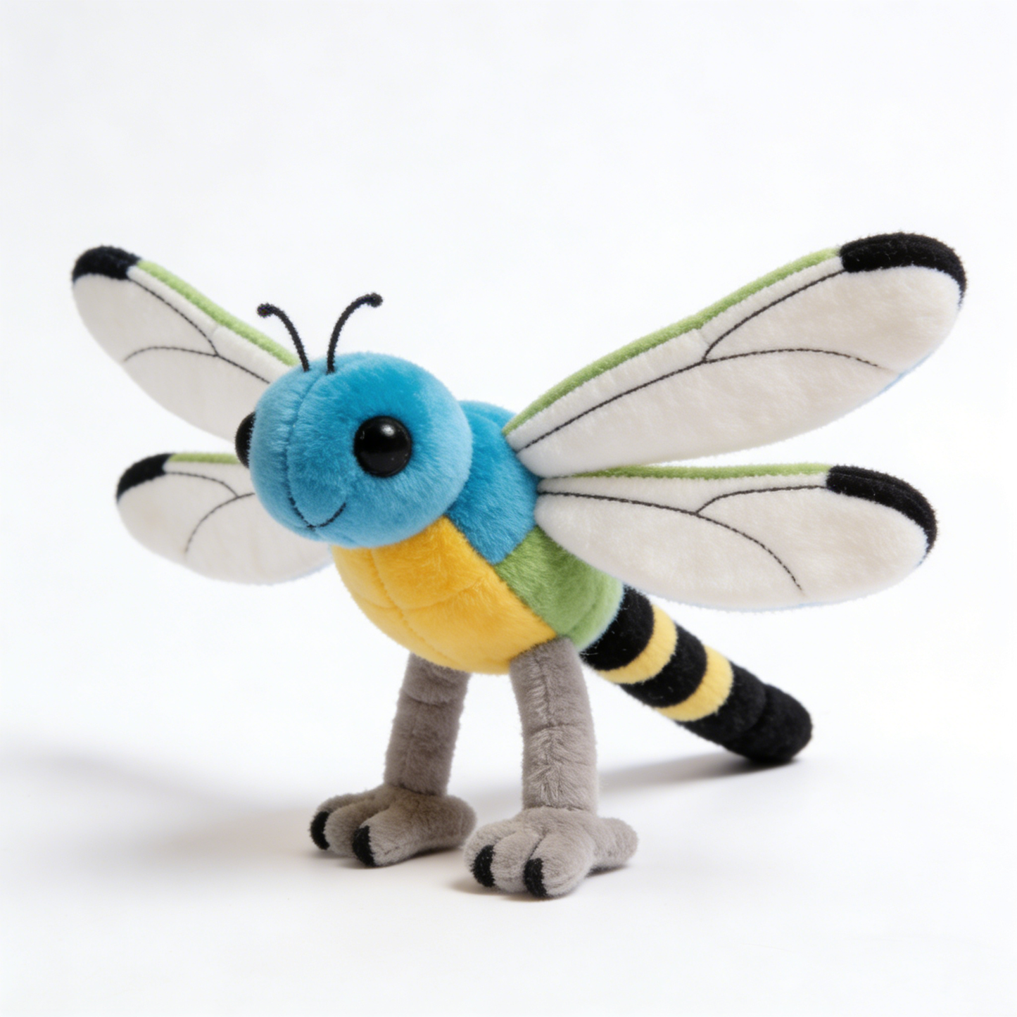 Fresh & Vivid Colorful-winged Dragonfly Plush Doll